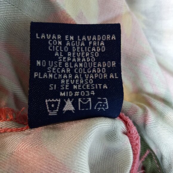 Havana Jacks Cafe Size 3X Hawaiian Shirt Womens Floral Pink Tiki Coconut Buttons - Picture 7 of 7